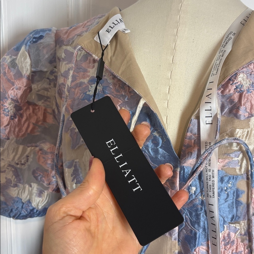 🌸 NWT Eliatt Floral Jacquard Babydoll Dress – XL 🌸 - Picture 11 of 14